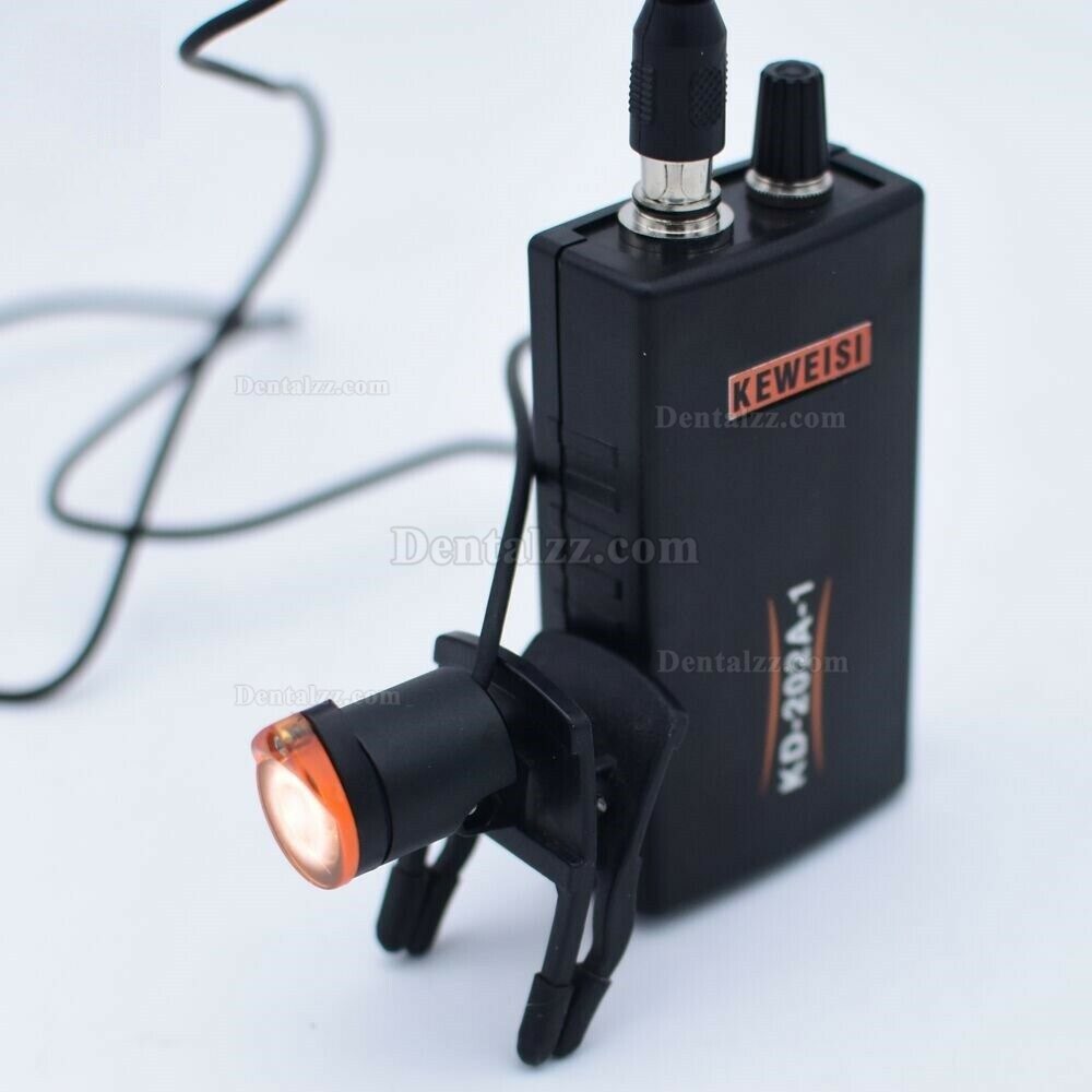 1W LED Dental Surgical Head Light Lamp Headlight Economic KD-202A-1 Clip-on Type